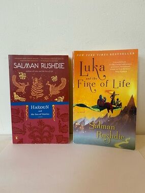 SALMAN RUSHDIE Book Bundle Haroun & the Sea of Stories Luka & the Fire of Life